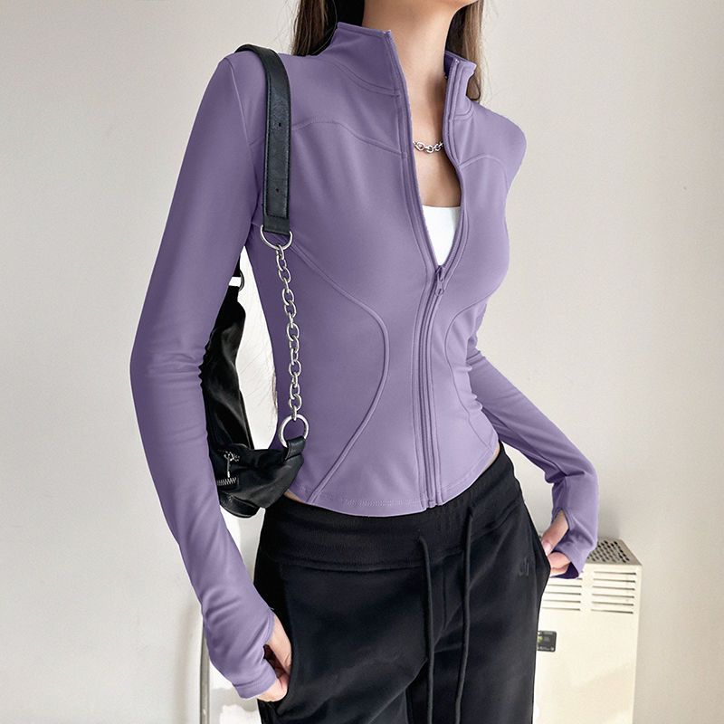 冬天瑜伽服秋冬运动外套