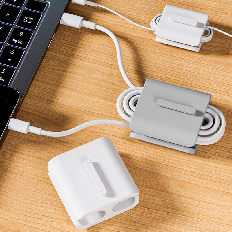 台式电脑线整理神器收纳桌面数据线收纳神器充电线集绕线固线收纳