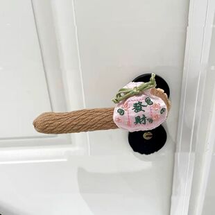 门把手护套高级吉祥福袋针织门把手套防冻手防磕碰门把装饰保护套