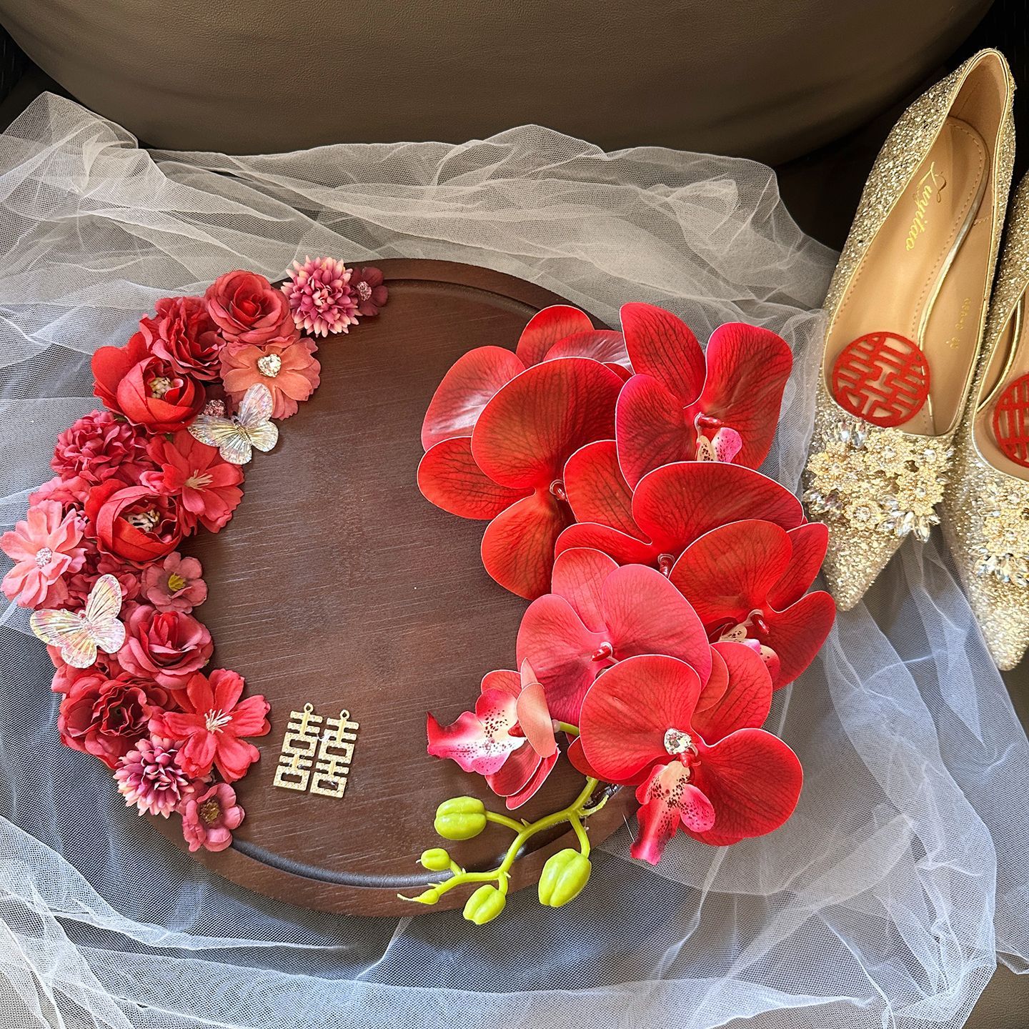 婚鞋展示架结婚拍照托盘
