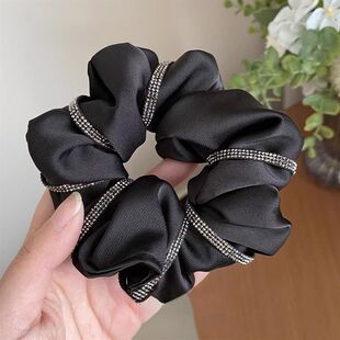 水钻花边发圈新款韩版时尚大肠水钻发圈高级女士高端简约2026头绳