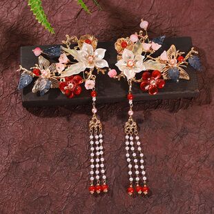 新中式风新娘头饰秀禾头饰2026新款高级大气红色汉服减龄新中式重