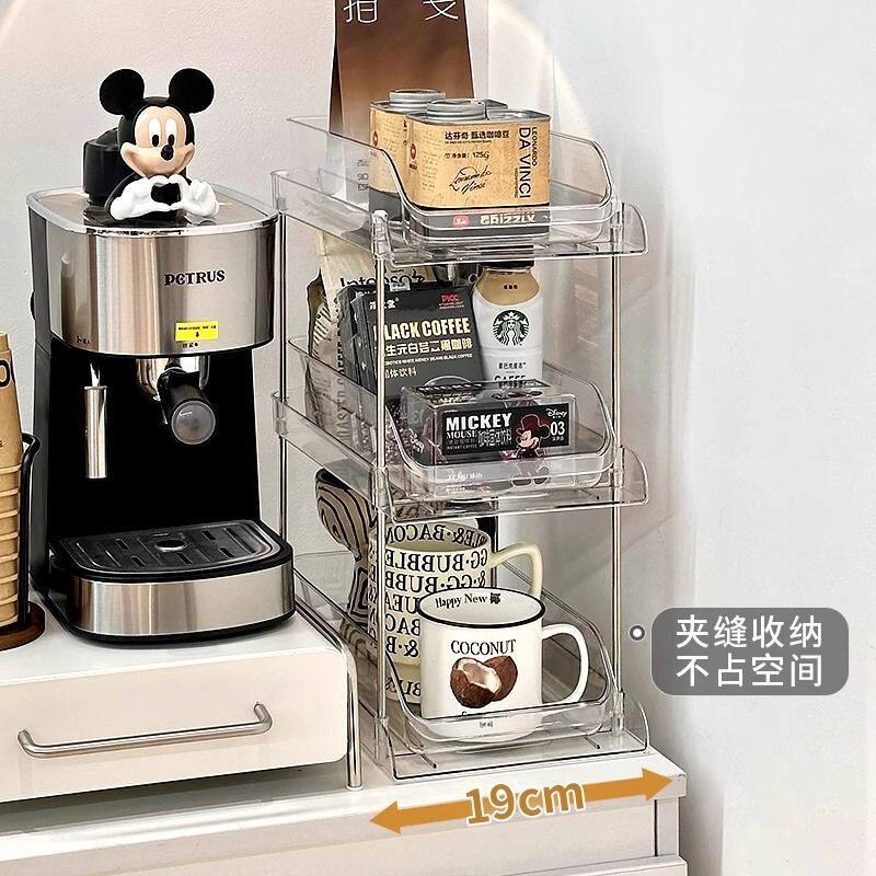家庭咖啡角布置透明桌面