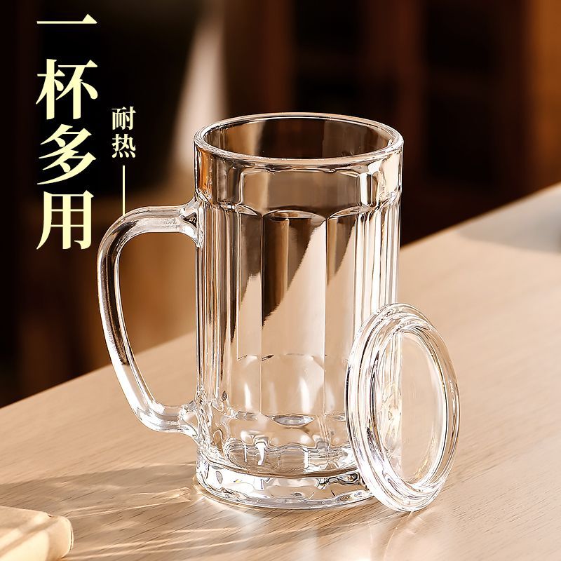 漂亮玻璃杯茶杯带把手家