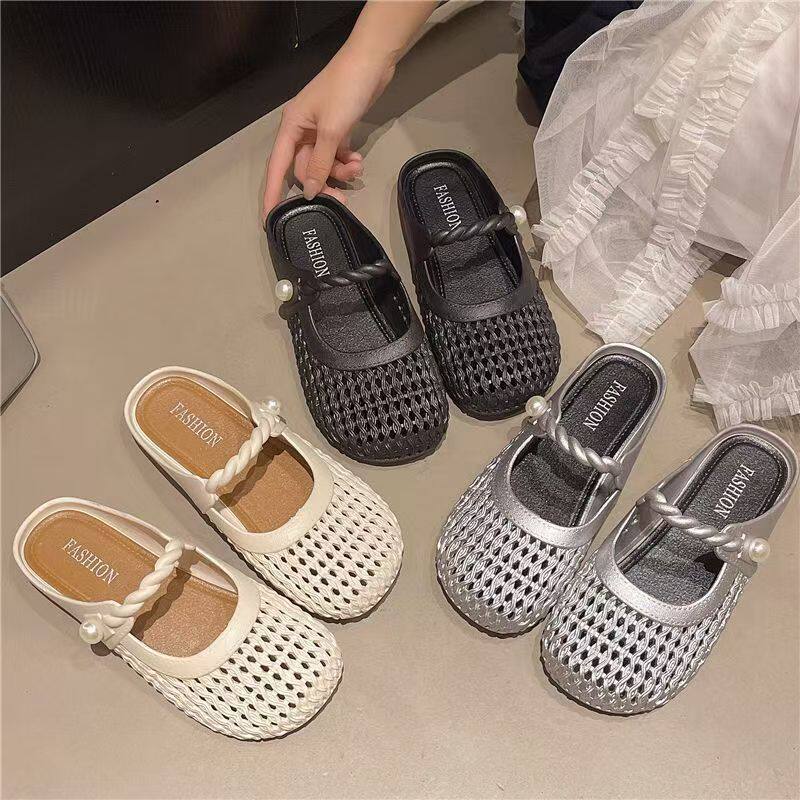 女装休闲拖鞋透气防滑编