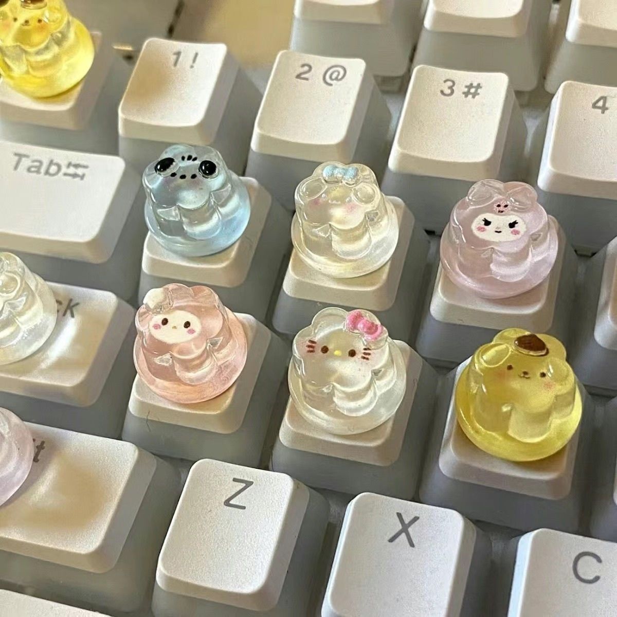 键盘美甲辅助器透明果冻K