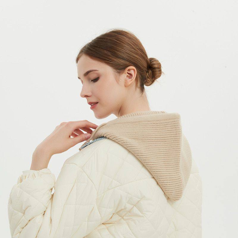 羽绒服假帽子领连帽单买可拆卸纽扣羽绒服帽加厚加大新款潮可拆卸