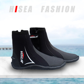 高帮潜水靴男女防割刮防滑加厚底潜水鞋 5mm涉水溯溪赶海装 备浮潜