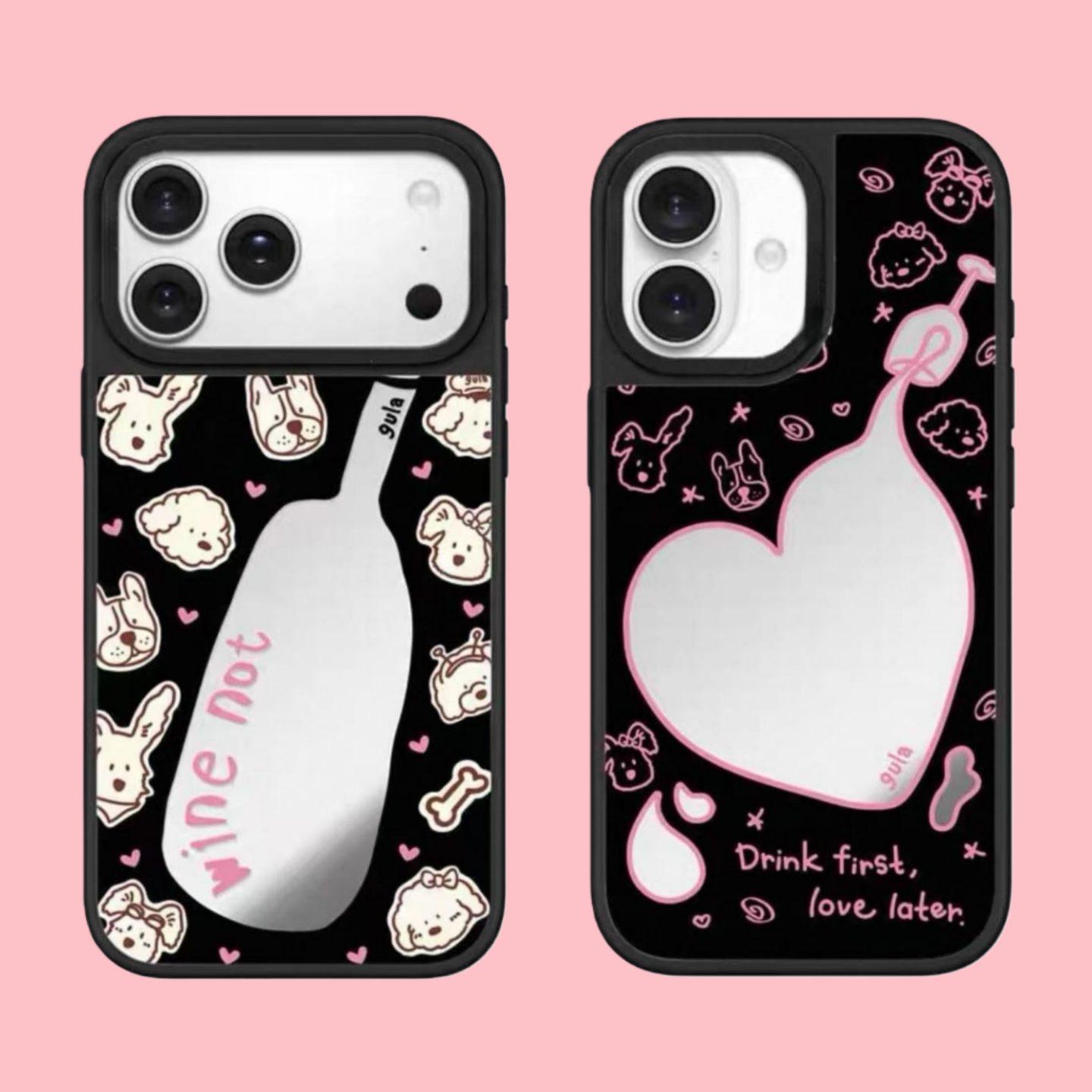 【韩国代购】酒瓶小狗微醺日常适用苹果17/16promax手机壳iphone15/14pro/plus防摔13/12磁吸Magsafe11保护套