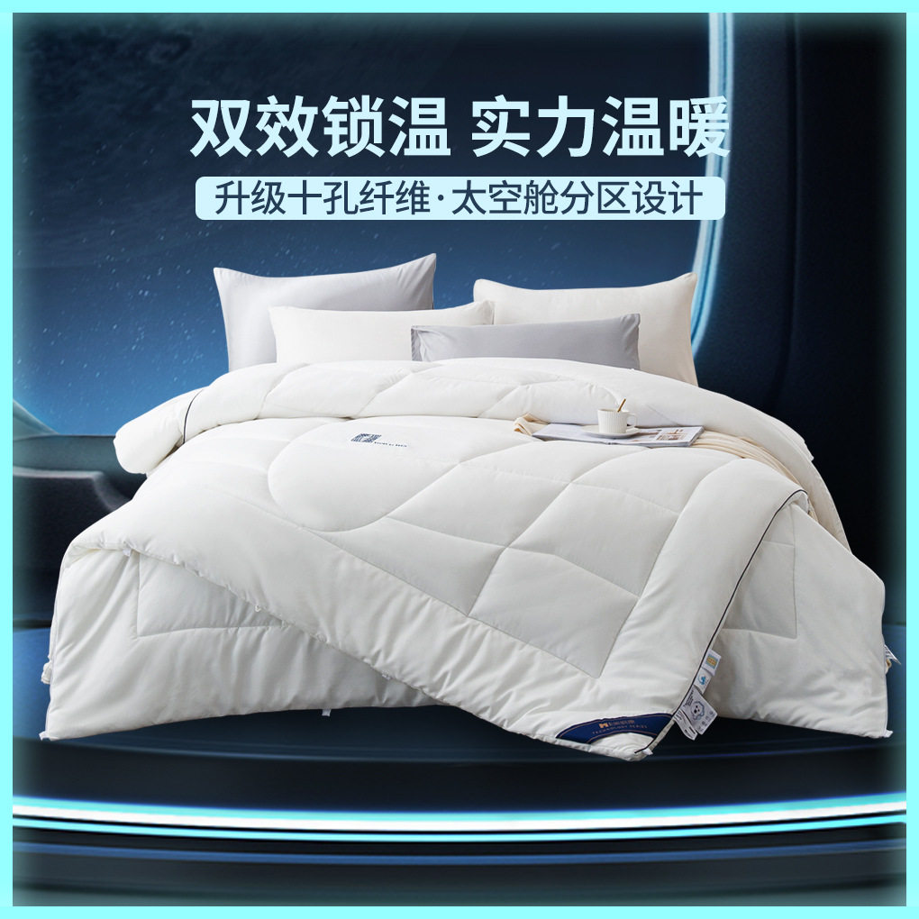 多喜爱美眠康冬季被子加厚冬被羽丝绒被芯子母被十孔保暖