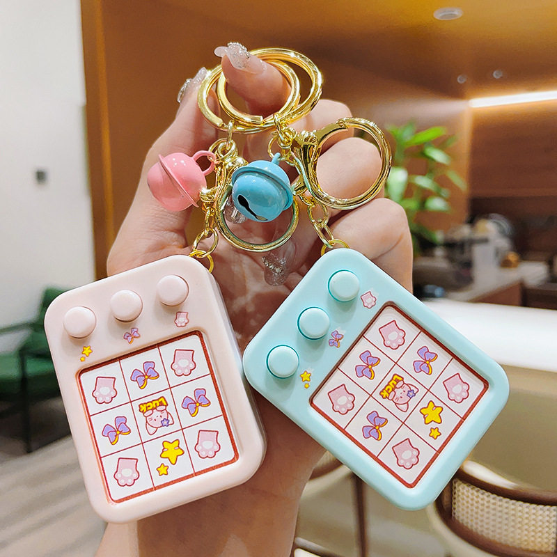 创意解压滚动发光抽奖机玩具钥匙扣幸运随机中奖儿童游戏挂件