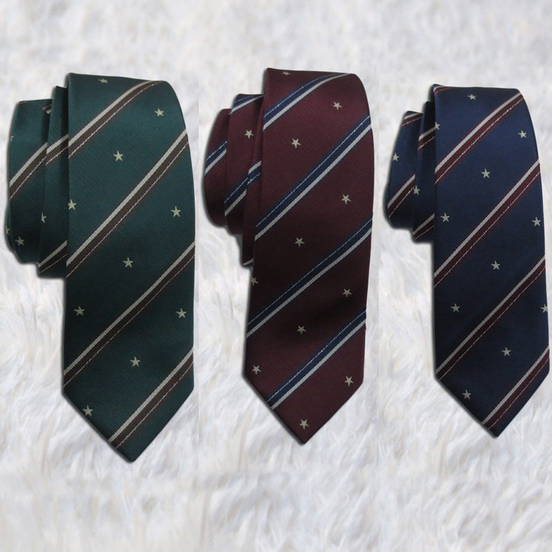 学生JK制服领结领带 仿EB牌星星款领带可爱提花领结