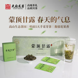 2026新茶天府龙芽蒙顶甘露明前特级高山云雾绿茶茶叶礼盒装100g