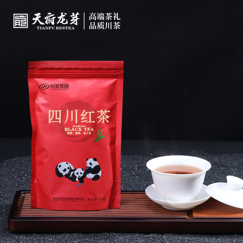天府龙芽四川特产工夫红茶98g