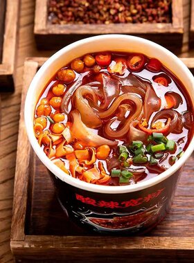 贵州思南陈薯酸辣粉桶装黑金版速食方便冲泡夜宵整箱食品整土特产