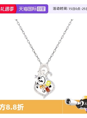 彩色宝石项链女纯银轻奢高级感