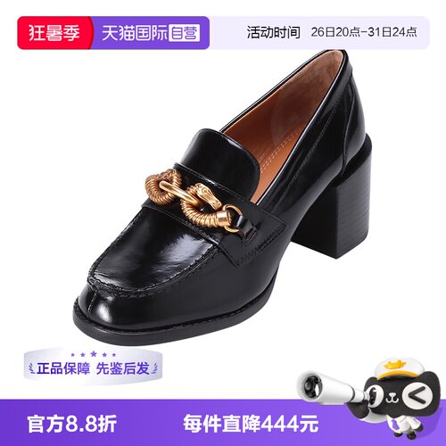 方跟鞋乐福鞋ToryBurch皮鞋