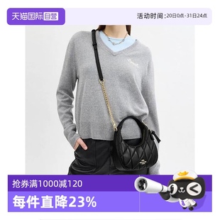 蔻驰女士皮质单肩斜挎手提包 自营 COACH