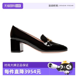 自营 女士质感亮面牛皮中跟鞋 Bally 时尚 6309222 巴利秋冬新款
