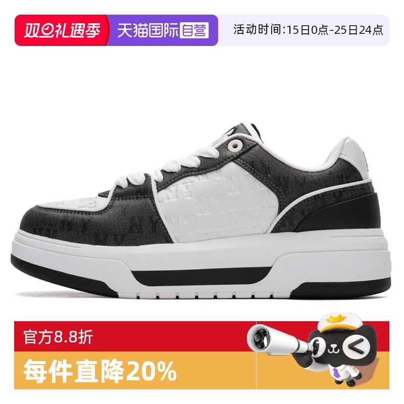 MLB板鞋男女新款厚底低帮运动鞋