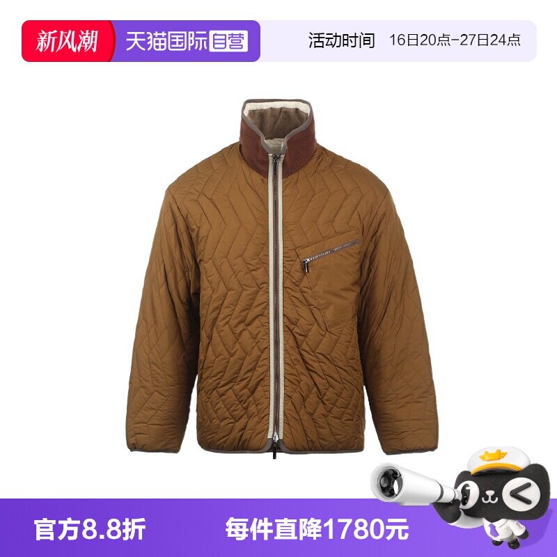 【自营】EMPORIO ARMANI/阿玛尼26FW宽松立领男士两面穿夹克外套
