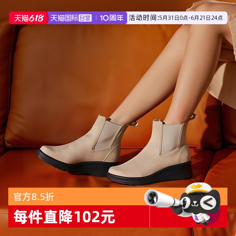 【自营】Soft Contact日本制舒适通勤中跟百搭圆头皮鞋女2024新款