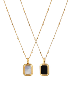 VITARING925银黑玛瑙白贝母希腊