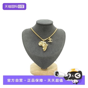 【自营】中古98新Chanel/香奈儿带钻带珍珠金色金属项链镀金