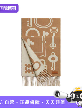 【自营】99新未使用Hermes/爱马仕皮革羊绒绒线围巾男女丝巾