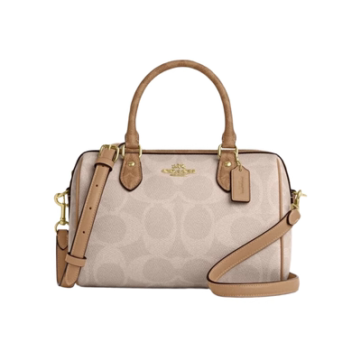 【自营】COACH/蔻驰女士波士顿M Rowan时尚老花单肩手提斜挎包