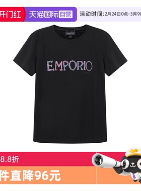 【自营】阿玛尼 EMPORIO ARMANI 女士圆领短袖T恤 3R2T7B 2J07Z
