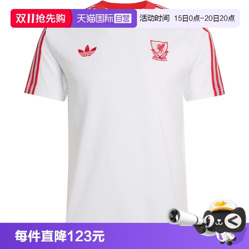 【自营】adidas阿迪达斯LFC OG TEE男子运动休闲短袖T恤JZ0140