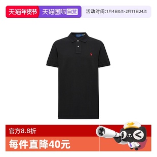 【自营】RALPH LAUREN拉夫劳伦 刺绣套头半排扣短袖Polo衫 男款