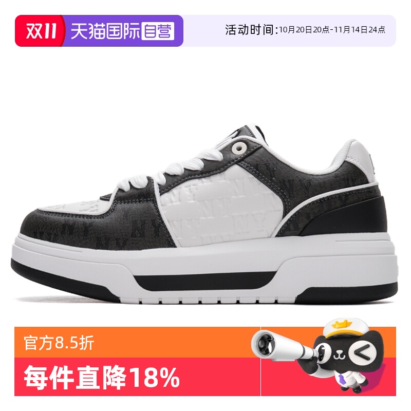 MLB板鞋男女新款厚底低帮运动鞋