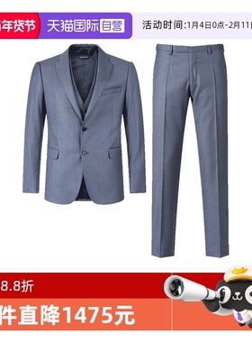 【自营】阿玛尼 ARMANI 男士西装西服西裤长裤套装 H41YMT 01514