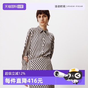 Polo 商场同款 莱赛尔棋盘格印花衬衫 Marc 秋新款 女 自营