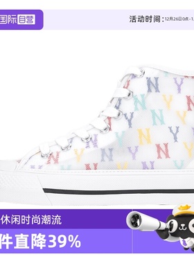 【自营】MLB女鞋美职棒休闲鞋运动鞋帆布鞋高帮板鞋3ACVCMM2N时尚