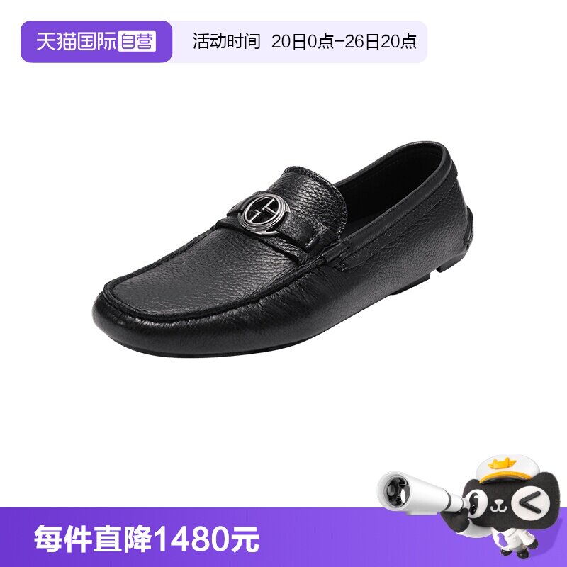 GA阿玛尼一脚蹬皮鞋乐福鞋