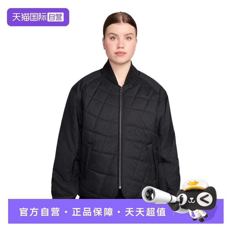 【自营】NIKE耐克女子运动休闲简约保暖立领棉服外套IF0343-010