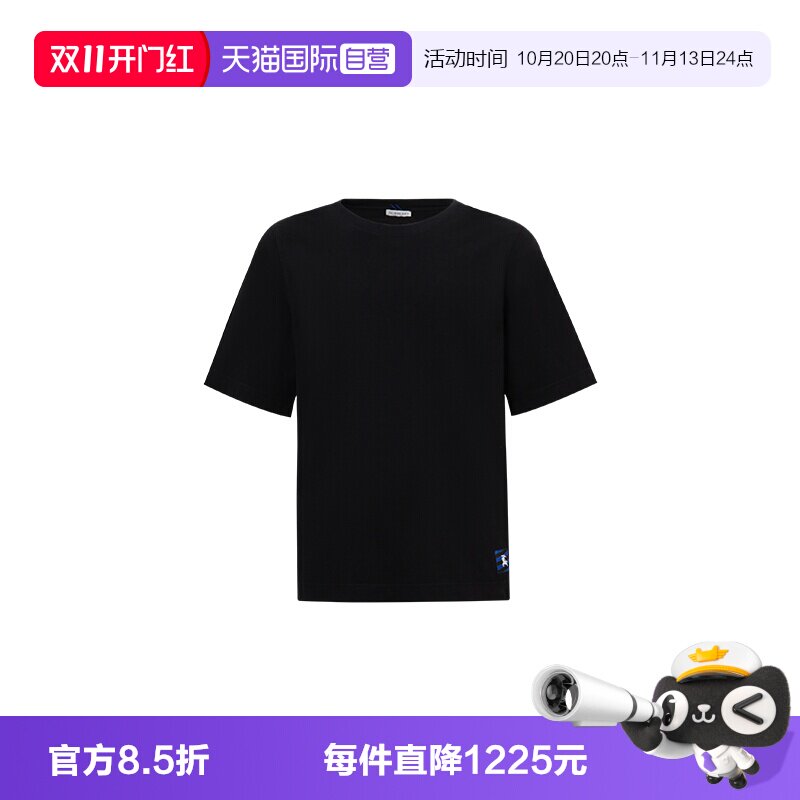 BURBERRY纯色休闲短袖T恤
