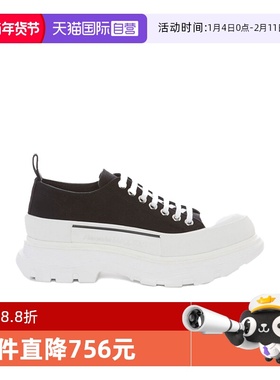 【自营】ALEXANDER MCQUEEN厚底圆头男女同款休闲鞋697072 W4AAQ