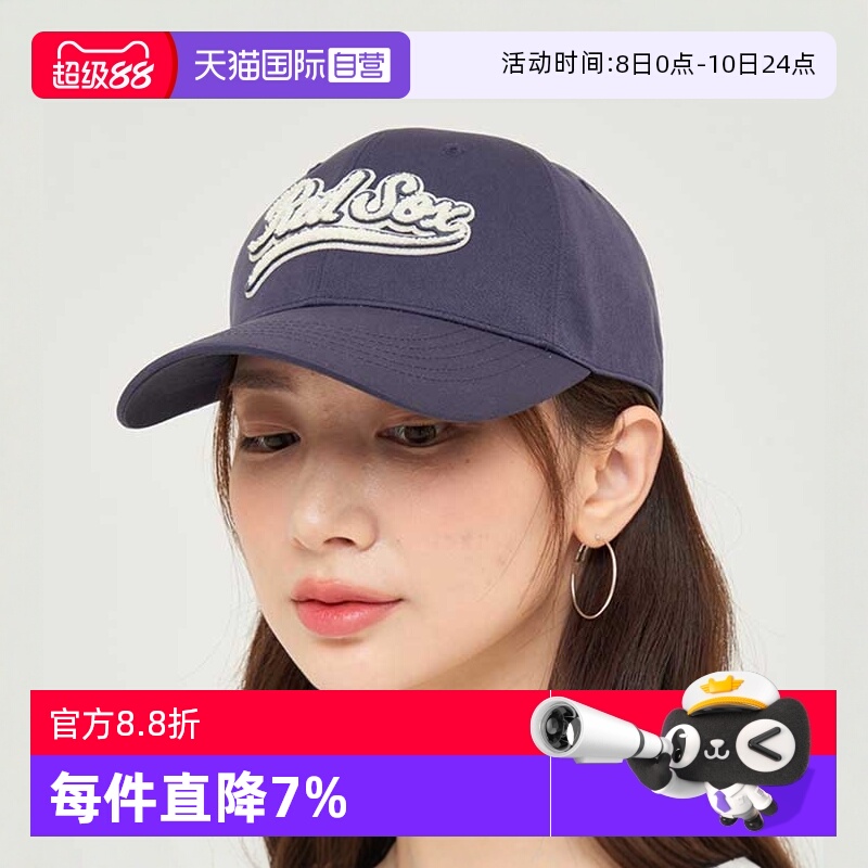 【自营】MLB男女情侣学院风字母软顶可调节棒球帽24秋冬新款CPVF0