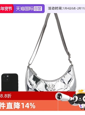 【自营】MLB拎包挎包休闲儿童包潮流银色包出行收纳包7ACRMD75N