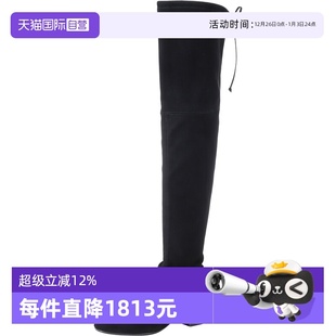 OTK Weitzman女士绒面革织物长靴ACCORDION Stuart BOOT 自营