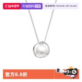 daisy 自营 beauty珍珠项链女S925银馒头珠锁骨链女礼物纯银