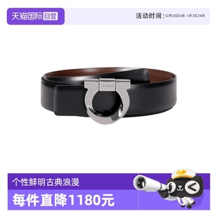 男士 Ferragamo菲拉格慕 牛皮不可裁剪皮带腰带3.2cm 自营