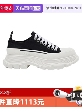 【自营】Alexander McQueen麦昆Tread Slick帆布鞋厚底休闲运动鞋