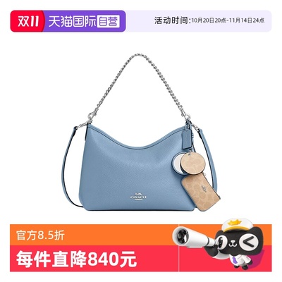 【自营】COACH/蔻驰女士马鞍斜挎女包CBI94/CBI06斜挎包天蓝色