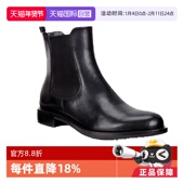 自营 Ecco 爱步短靴女时尚 百搭切尔西牛皮粗跟靴子 型塑266503