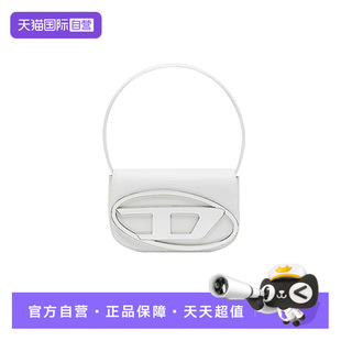 【自营】Diesel迪赛小牛皮单肩腋下包女款字母装饰可调节肩带